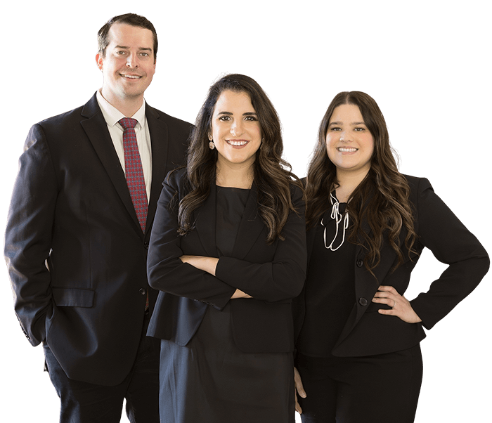 Three isolated people